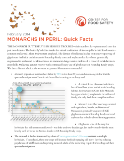 MONARCHS IN PERIL: Quick Facts