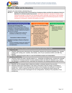 MS-PS1-2 Evidence Statements