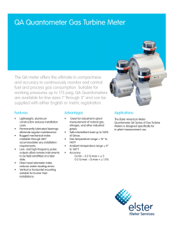 QA Quantometer Gas Turbine Meter