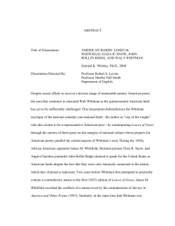 AMERICAN BARDS: JAMES M. WHITFIELD, ELIZA R. SNOW, JOHN