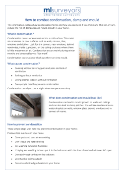 Condensation - ML Surveyors