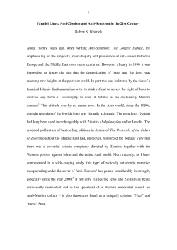 Parallel Lines: Anti-Zionism and Anti