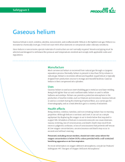 Gaseous helium - Air Products and Chemicals, Inc.