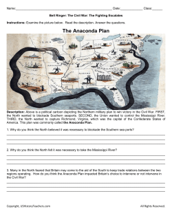 The Anaconda Plan - US History Teachers