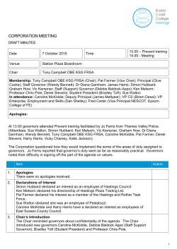 October 2015 - Sussex Coast College Hastings