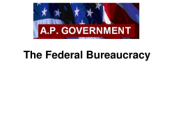 The Federal Bureaucracy