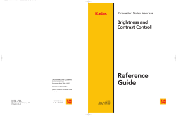 Brightness and Contrast Control Reference Guide, A