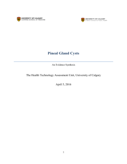 Pineal Gland Cysts - O`Brien Institute for Public Health