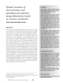 Spatial variation of microstructure and petrophysical properties