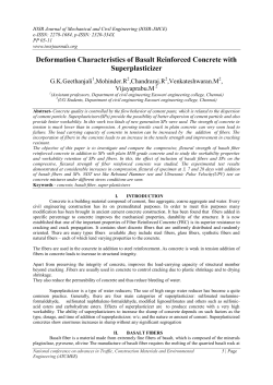 Deformation Characteristics of Basalt Reinforced Concrete with