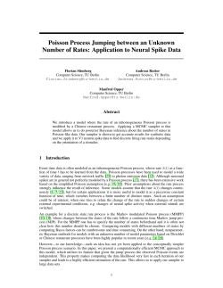 Poisson Process Jumping between an Unknown Number of Rates