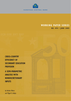 Cross-country efficiency of secondary education provision: a