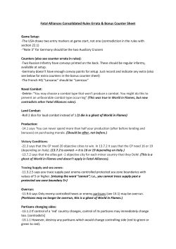 Fatal Alliances Errata