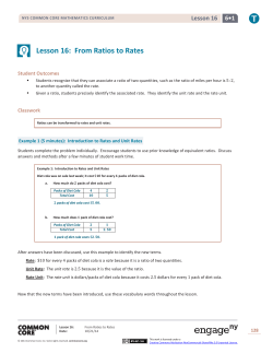 Lesson 16: From Ratios to Rates