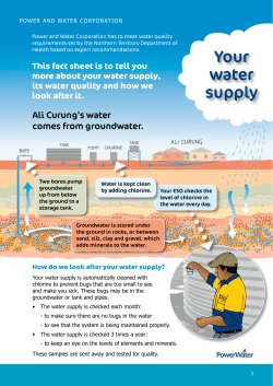 Ali Curung Water Quality Fact Sheet