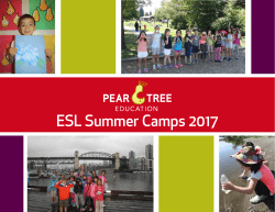 ESL Summer Camps 2017