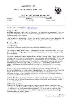 Manurewa U3A - U3A-NZ