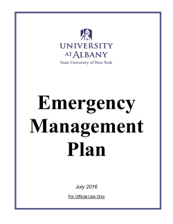 Emergency Management Plan