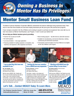Owning a Business In Mentor Has Its Privileges!