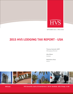 2015 hvs lodging tax report - usa