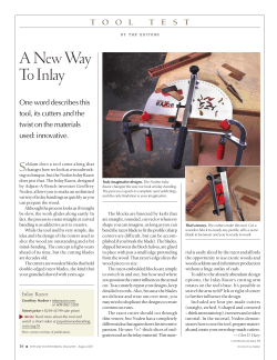 A New Way To Inlay - Noden Inlay Razor