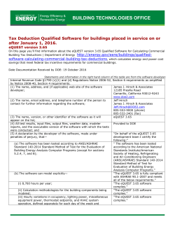 eQUEST version 3.65 - DOE-2