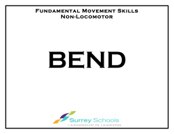 Non-locomotor sign - Ever Active Schools