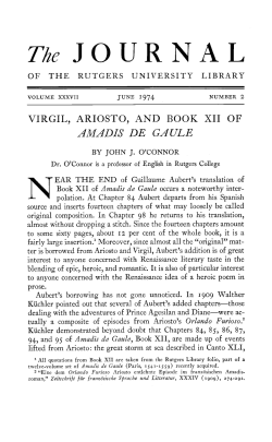 The Journal of the Rutgers University Libraries
