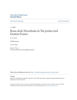 Brans-dicke Wormholes In The Jordan And Einstein
