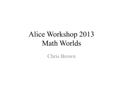 Math Worlds