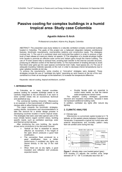 Passive cooling for complex buildings in a humid tropical area