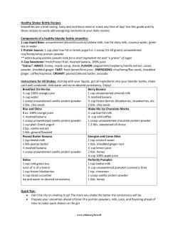 Healthy Shaker Bottle Recipes Smoothies are a time saving, tasty