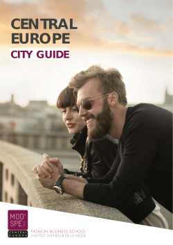 Central Europe City Guide - MOD`SPE PARIS CENTRAL EUROPE