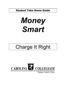 Charge It Right - Carolina Collegiate Federal Credit Union