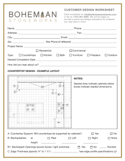 customer design worksheet