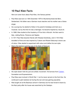 10 Paul Klee Facts
