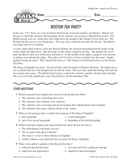 Boston Tea Party