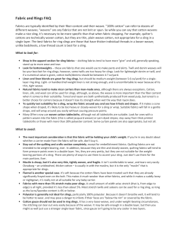 Fabric and Rings FAQ