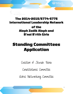 Coalition of Jewish Teens Constitutional Committee Global