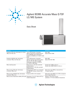 Agilent 6530B Accurate Mass Q