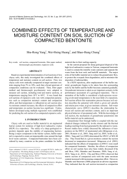 combined effects of temperature and moisture content on soil