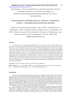 Rajasekaran et al., Afr J Tradit Complement Altern Med. (2013) 10(1
