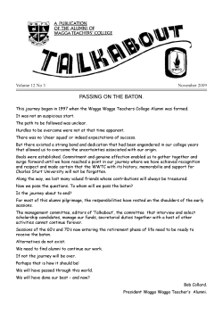 Talkabout | November 2009  - My Alumni