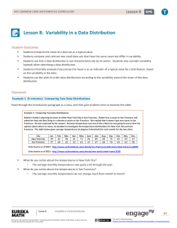Lesson 8: Variability in a Data Distribution