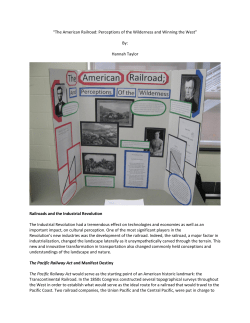 Hannah Taylor, &ldquo;The American Railroad: Perceptions of the