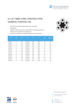 6 X 24 FIBRE CORE CONSTRUCTION GENERAL PURPOSE USE