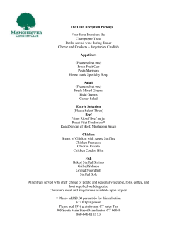 The Club Reception Package