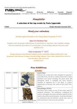 Newsletter - Paris Upperside