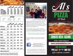 Deli - Al`s Pizza