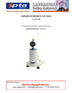 micrometer pneumatic for tissue